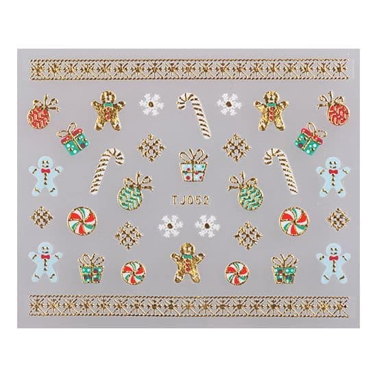 Matrica Christmas TJ052 Gold ()