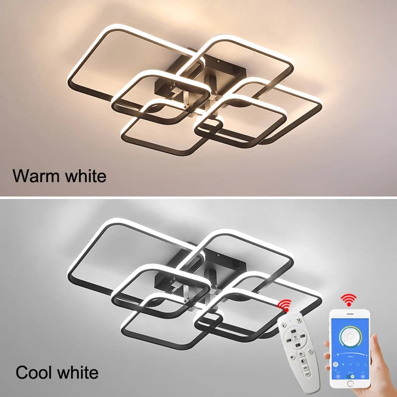 Remote control + APP dimming Modern Led Ceiling Lights Lamp For Living Room Bedroom AC110-220V Led Indoor Ceiling Lamp Fixtures
