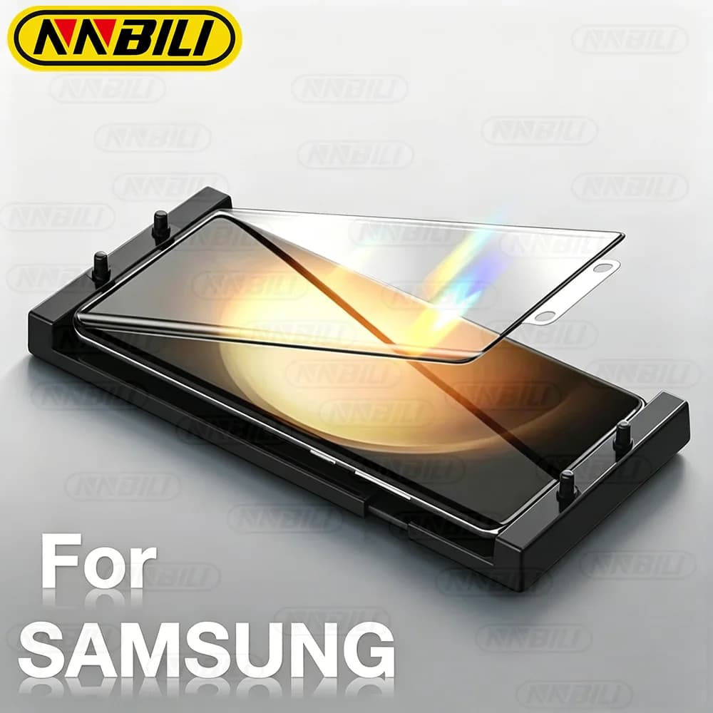 NNBILI 3Pcs Ceramic Hydrogel Film For Samsung Galaxy S25 S26 Ultra S24 S23 S22 S21 S20 S10 S9 S8+ Screen Protector+Install Kit