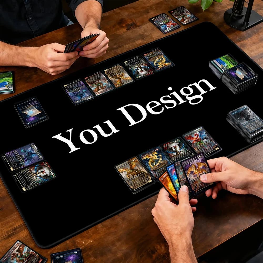 Custom MTG Playmat tcg playmat Diy For Riftbound playmat for OPCG tapete magic mtg Non-Slip Durable Stitched Edge Magic Card Mat