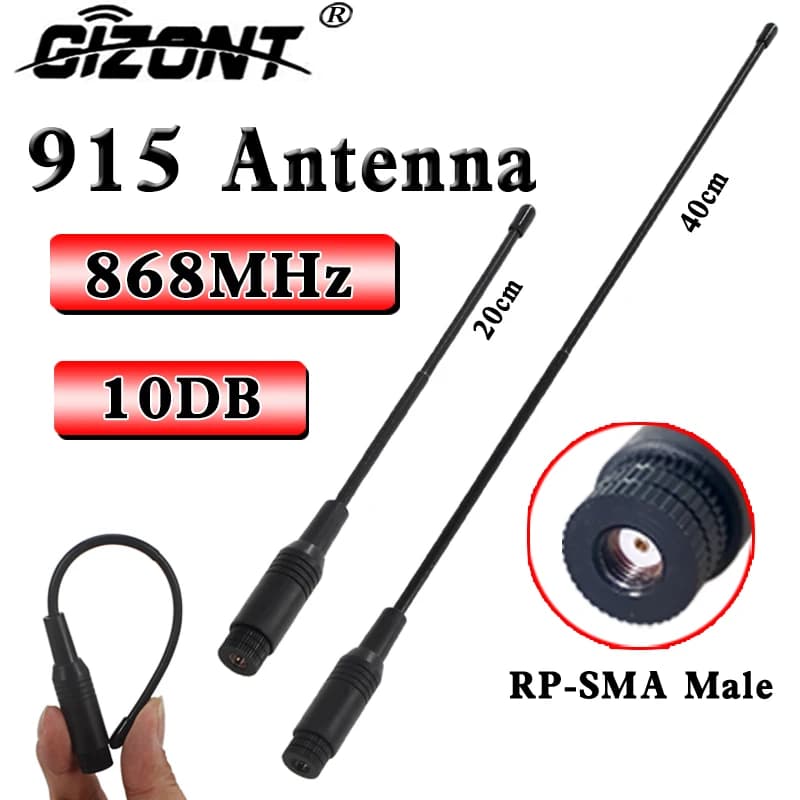 Nb-IoT Soft Antenna 915/900/840/868/902-928MHz UAV Module Omnidirectional High-Gain Flexible Antenna RP SMA Male Soft Whip