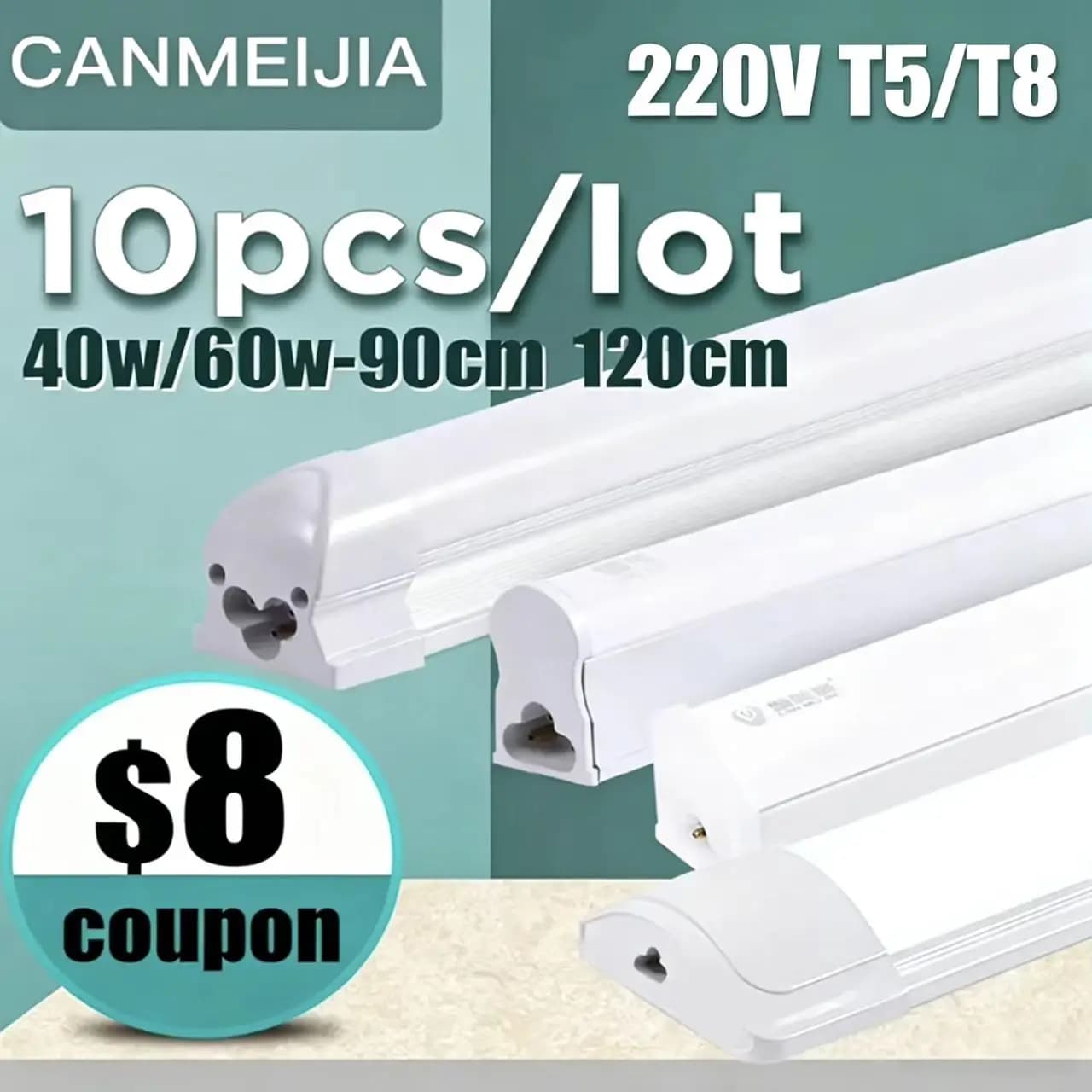220V 120cm T5 T8 Led Tube Light For Home Led Lamp Tube Bar 40W 60W Cold White Warm Whtie 4ft Led Tube light 1200mm Tube lighting