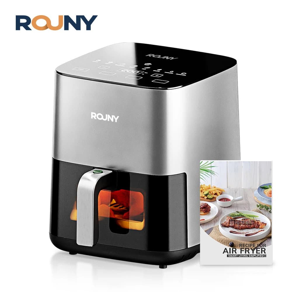 Air Fryer 5L, Electric Hot Fryer Oven Oilless Cooker with Touch Control & Nonstick Basket & Visible Window, MIUI-Cyclone Tech