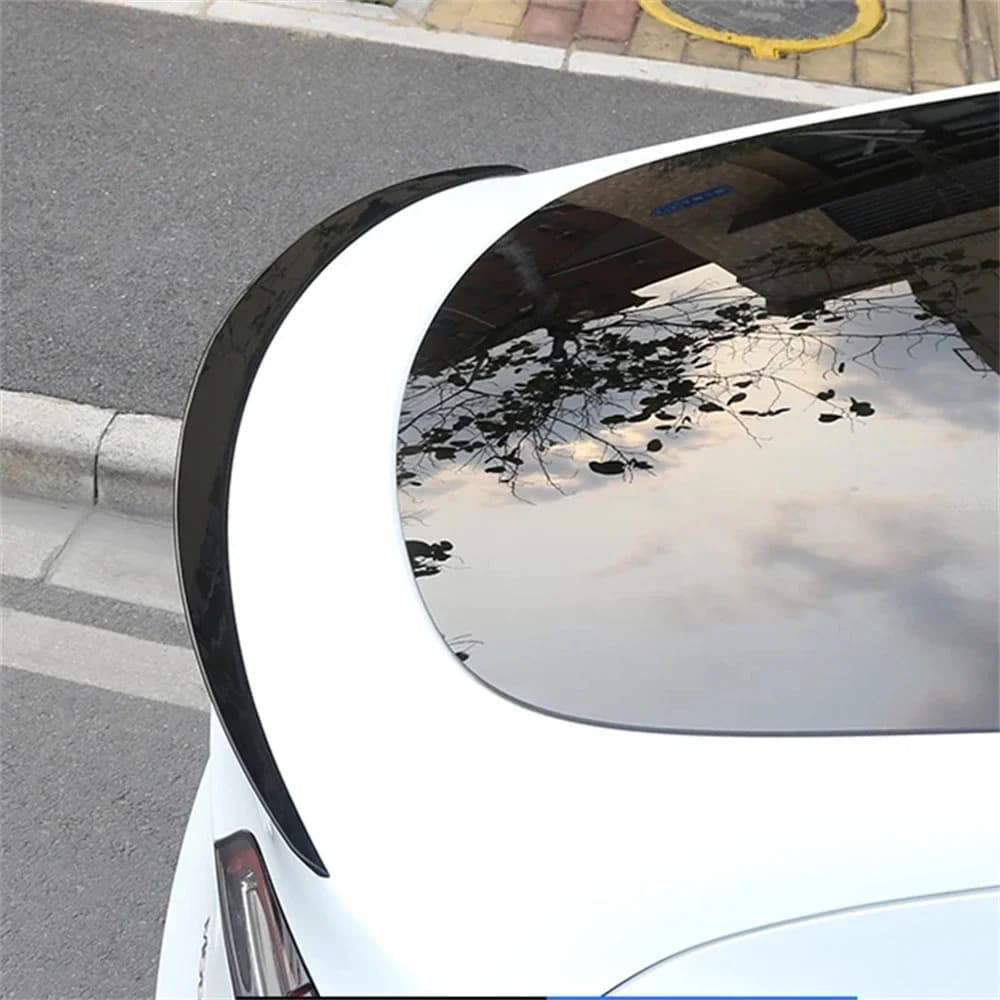 Model3 Highland 2025 Rear Trunk Spoiler For Tesla Model 3 Y 2017-2024 Accessories Carbon Fiber ABS Wing Lip Auto Exterior Parts