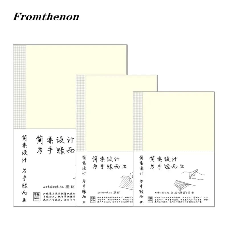 Fromthenon Journal Notebook Refill Planner Inserts Blank Grid Line Paper A5A6B6 Diary Book Inner Page School Office Stationery