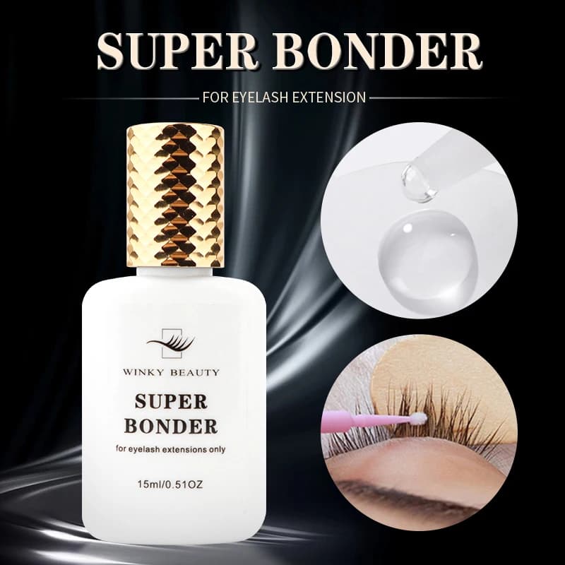 15ml Super Bonder Fixing Agent for Eyelashes Extensions Primer for Lash Glue Help Lash Bonder Adhesive Hardener Professional