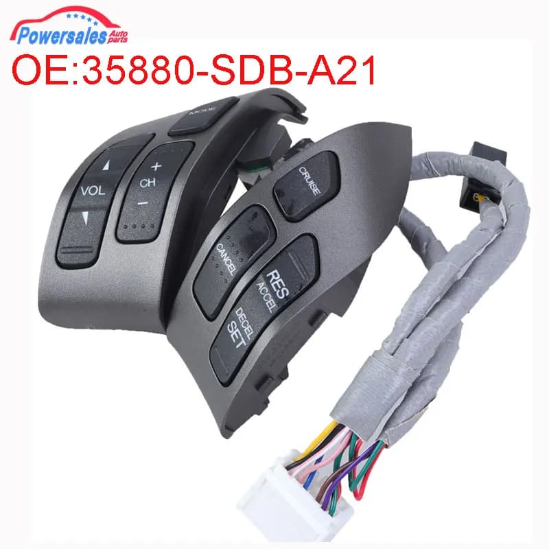 New Multifunction Steering Wheel Combination Control Switch For Honda Accord 2003-2007 35880-SDB-A21 35880SDBA21 35880-SDB-A01ZA