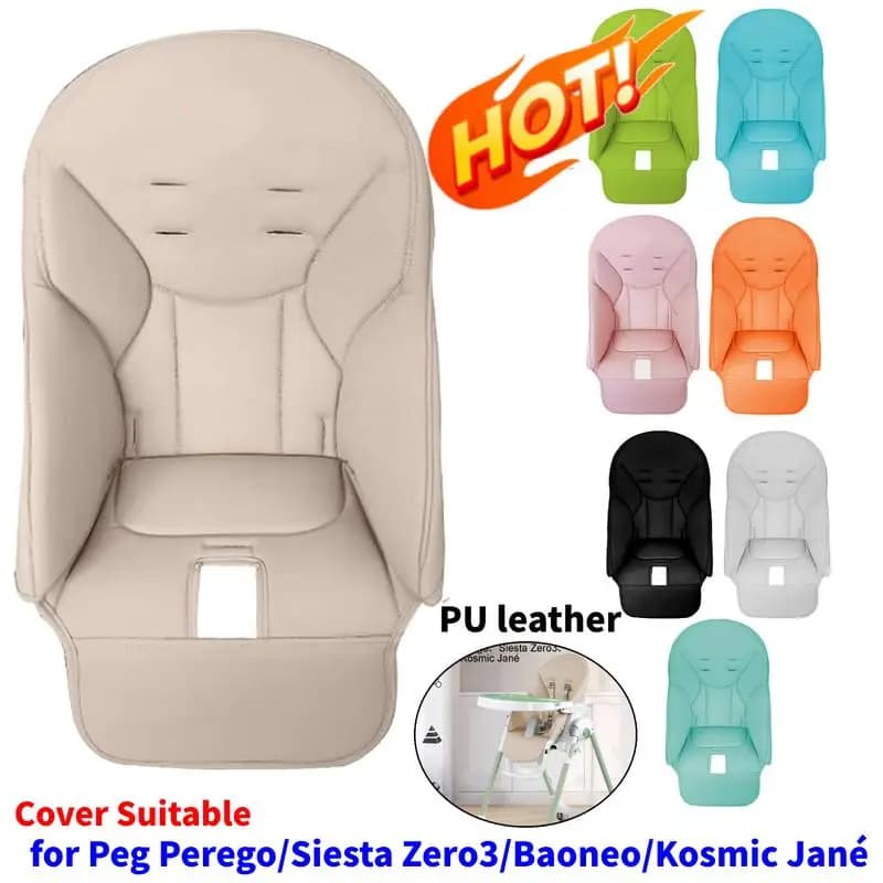 Baby Foldable chair Cover PU Leather Travel Home Dining chair cover seat Seat Case For Peg Perego for Siesta Zero3 for Baoneo