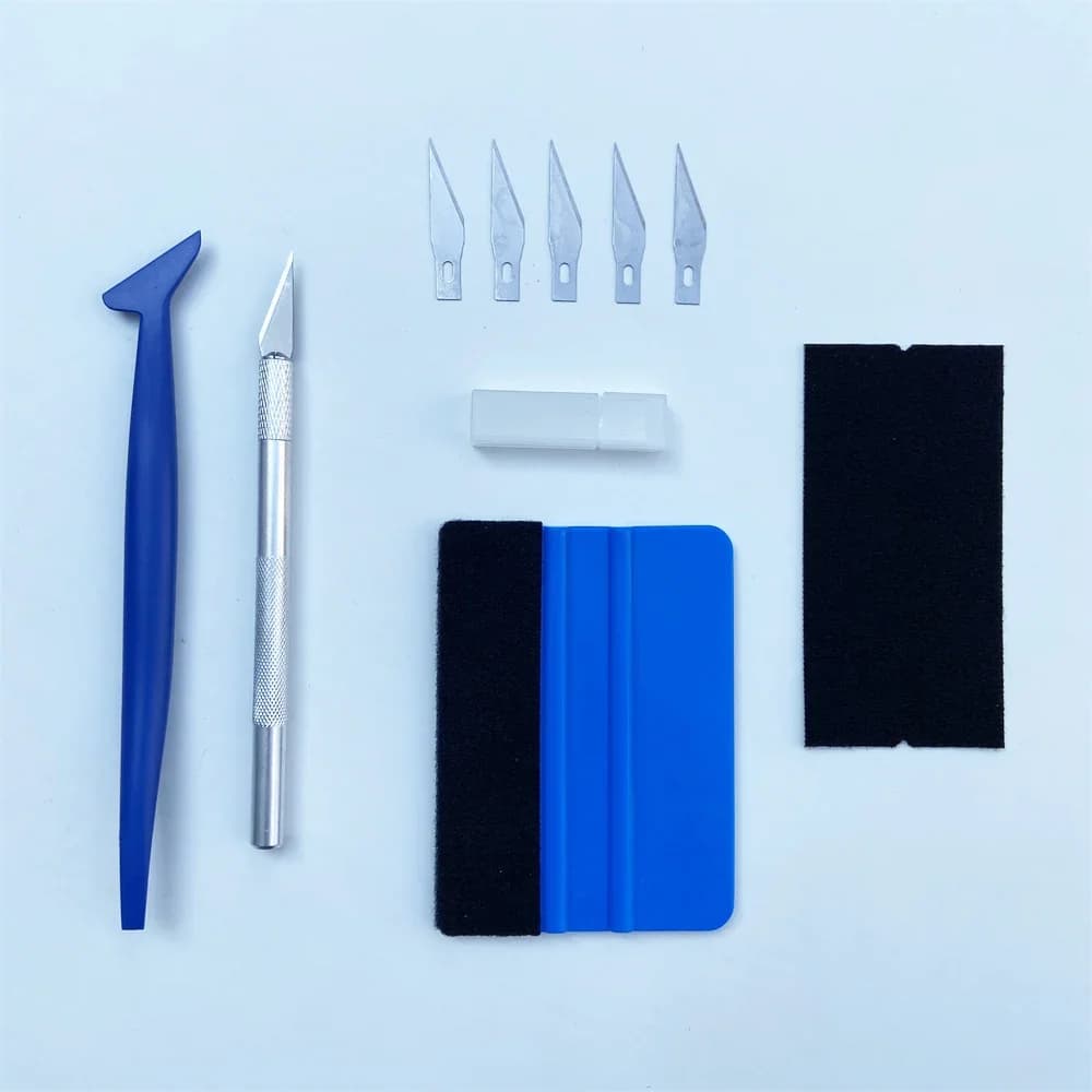 Pro Car Vinyl Wrap Tool Kit Window Tint Squeegee Set Large Square Film Scraper for Auto Paint Protection Film Car Accessories