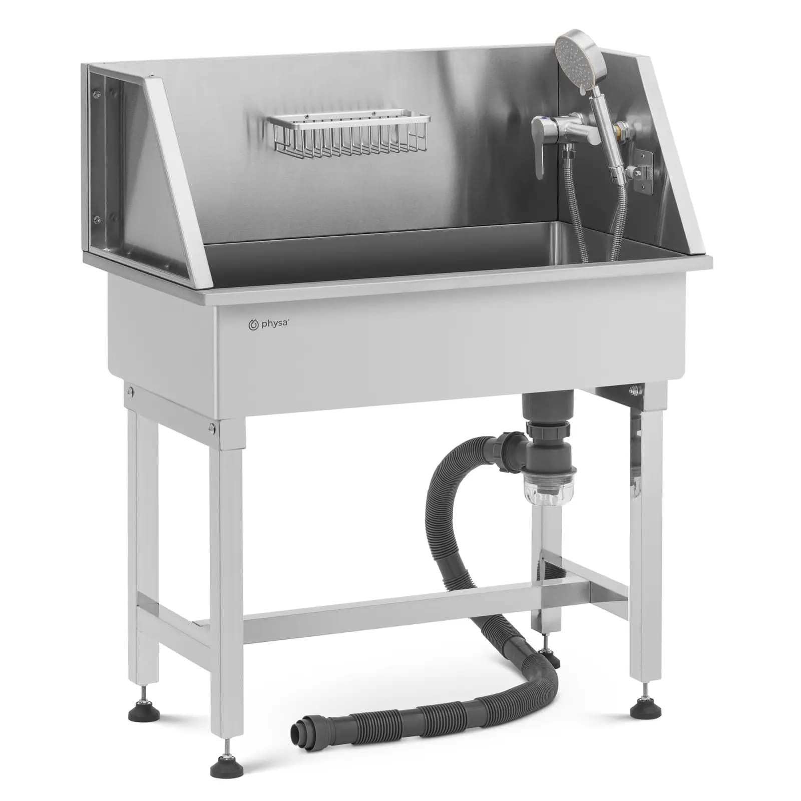 Kutya Fürdető kád Rozsdamentes Acél max. 60 kg - Kisállat Tartozékok by Physa