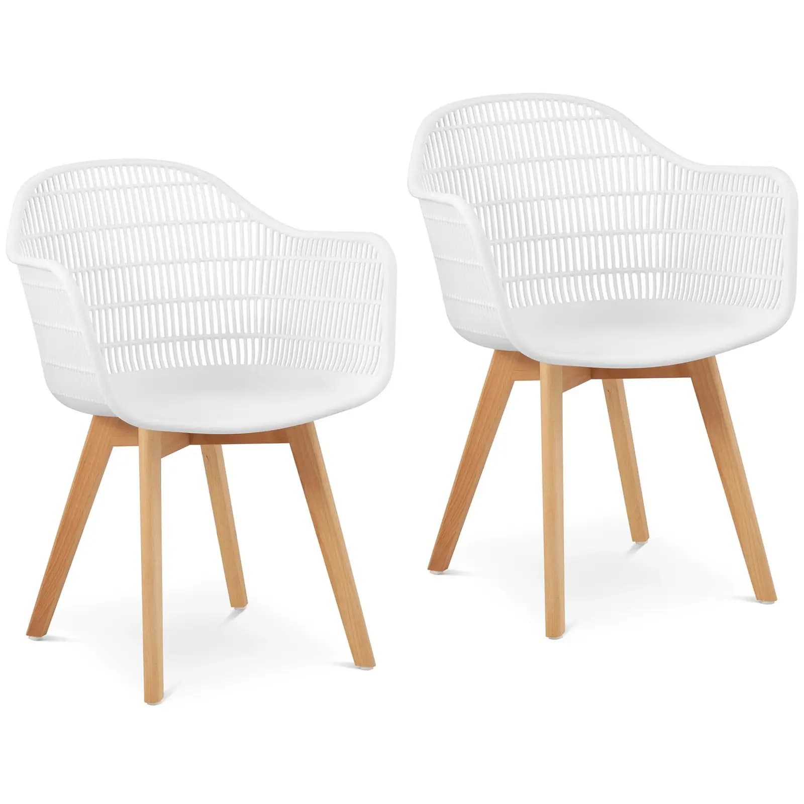 B-termék Szék 2 Db-os Készlet max. 150 kg Ülőfelület: 490 x 450 x 450 mm Fehér - Használt Termékek Szállodai Termékek by Fromm & Starck