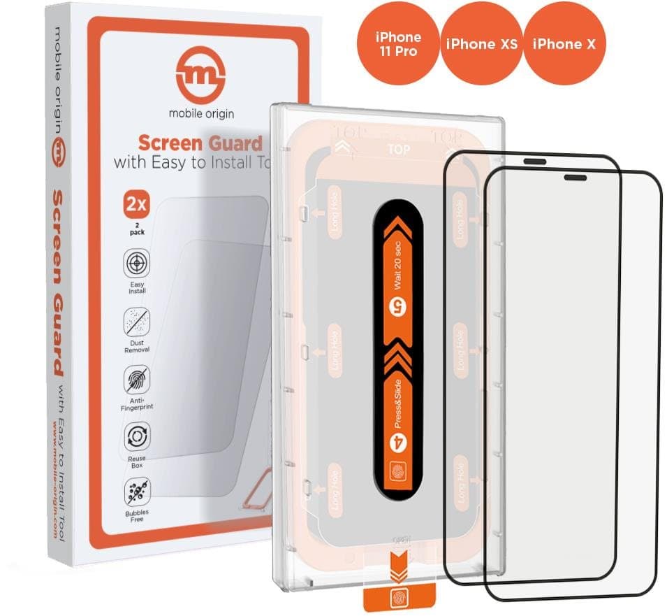 Mobile Origin Screen Guard iPhone 11 Pro / XS / X s üvegfólia + applikátor - 2 pack