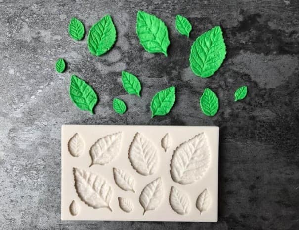 3D sütőforma levelekkel 2