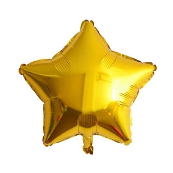 Csillag alakú lufi sárga