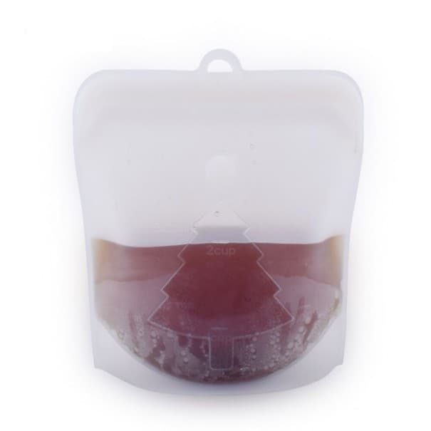 Szilikon élelmiszerzsák C717 fehér 500 ml