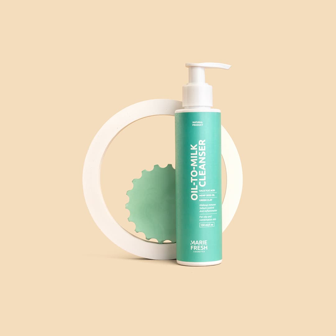 Cleansing Oil for Oily and Combination Skin with Salicylic Acid and Green Clay