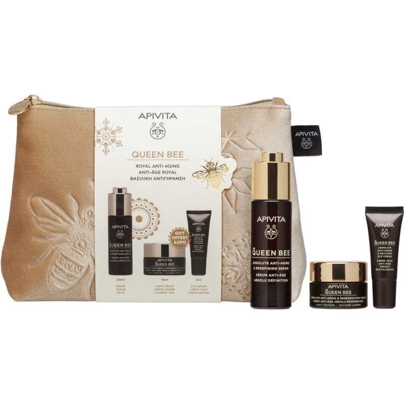 Apivita Queen Bee Gift Pouch ajándékszett a ráncok ellen