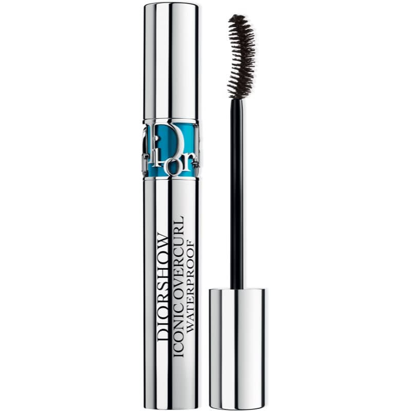 DIOR Diorshow Iconic Overcurl Waterproof dúsító és göndörítő szempillaspirál vízálló árnyalat 091 Black 6 g