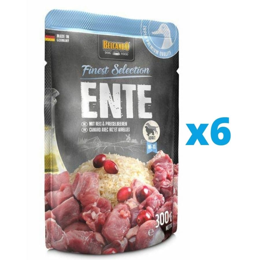 BELCANDO Finest Selection Kacsa, rizs és áfonya 6x300 g nedves kutyaeledel