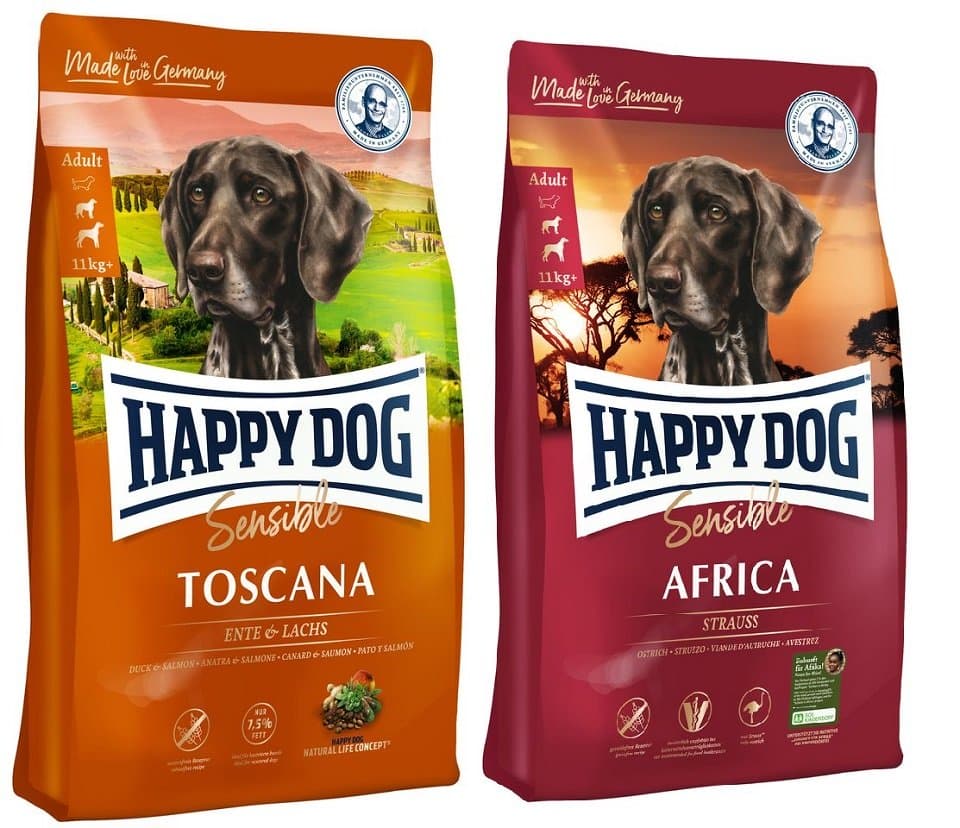 HAPPY DOG Supreme toscana 12.5 kg + Supreme africa 12.5 kg