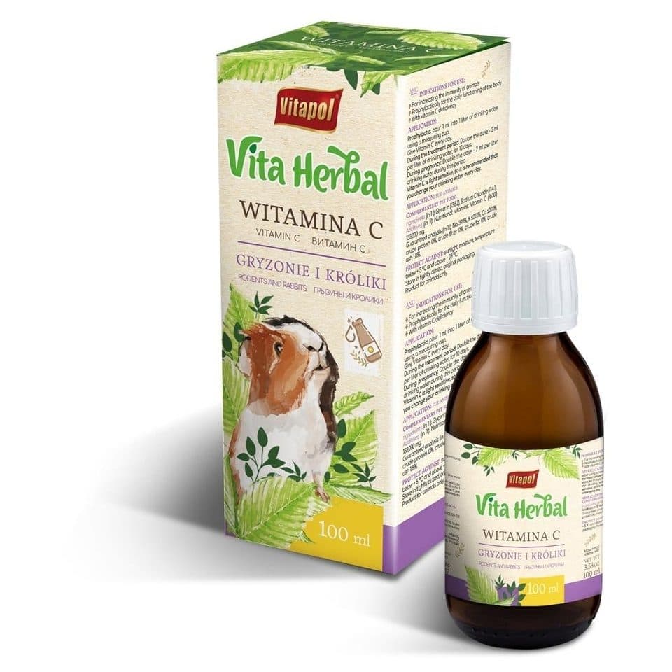 VITAPOL Vita Gyógynövényes C-vitamin rágcsálóknak és nyulaknak 100 ml