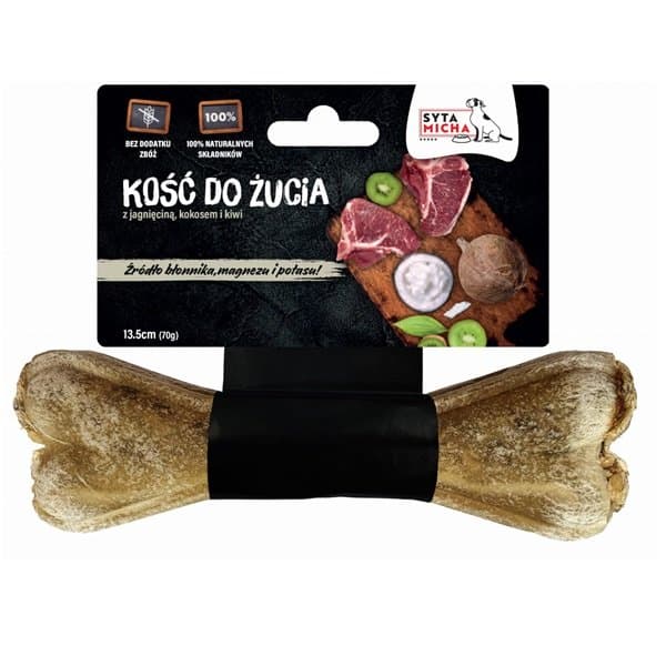 SYTA MICHA Kutya rágócsont kivivel és kókuszdióval 13,5 cm