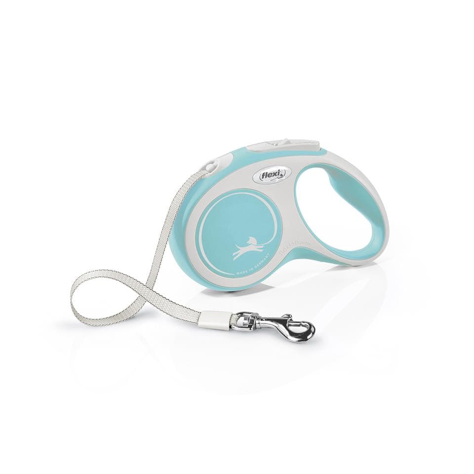 FLEXI New Comfort S Tape 5 m light blue automata póráz