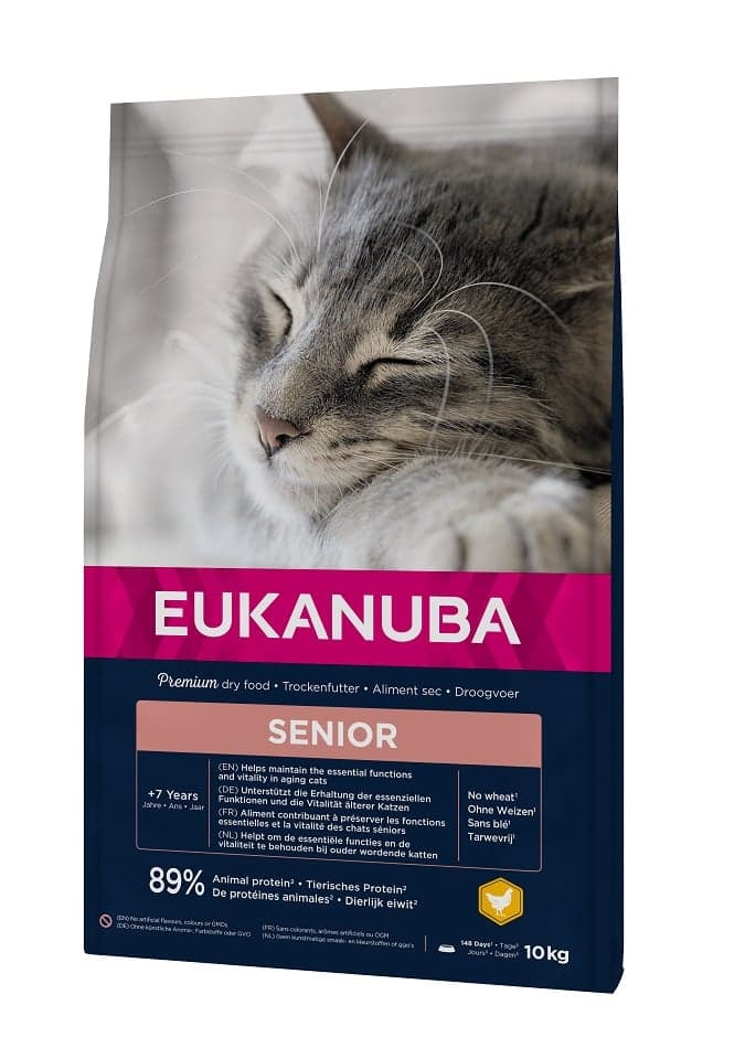 EUKANUBA Cat Senior All Breeds Top Condition Chicken &amp; Liver 10 kg