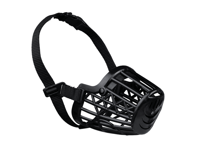 TRIXIE Műanyag szájkosár méret M 22 cm fekete