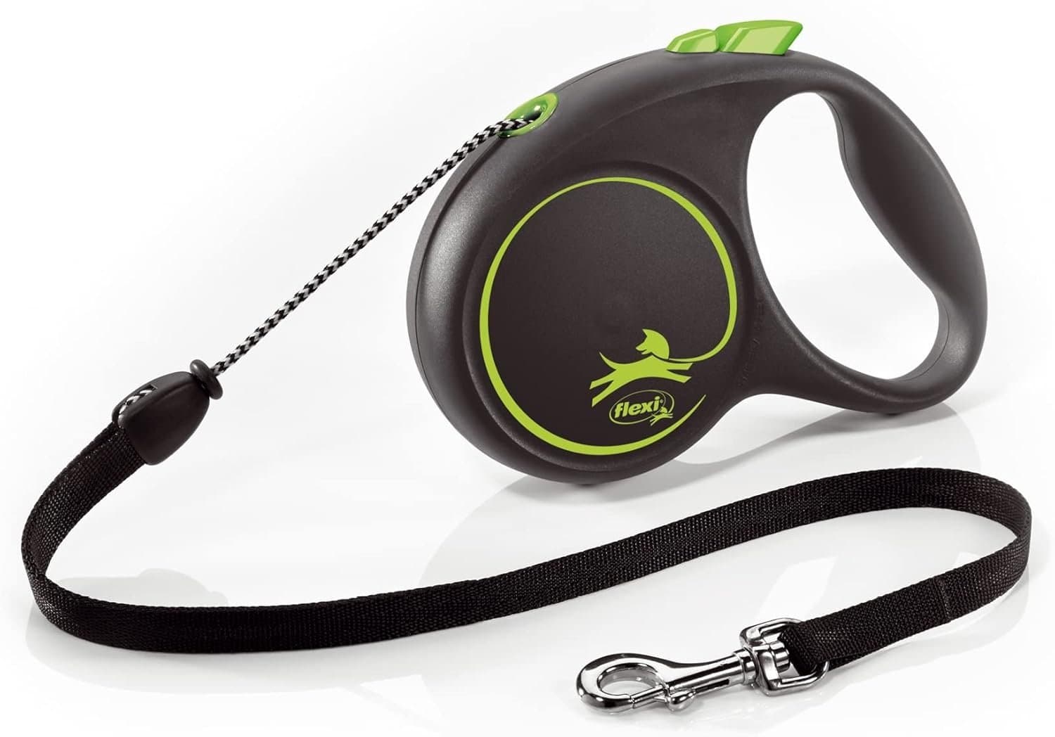 FLEXI Automatikus kötélpóráz Black Design M Cord 5 m green