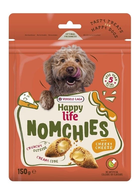 VERSELE-LAGA Happy Life Snack Nomchies Cheese 150g jutalom, amely támogatja az ízületek egészségét