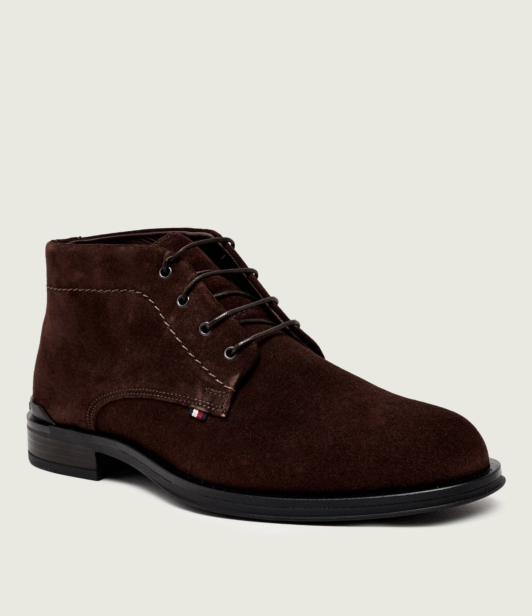 Tommy Hilfiger Magasszárú csizmák CORPORATE | hasított bőr