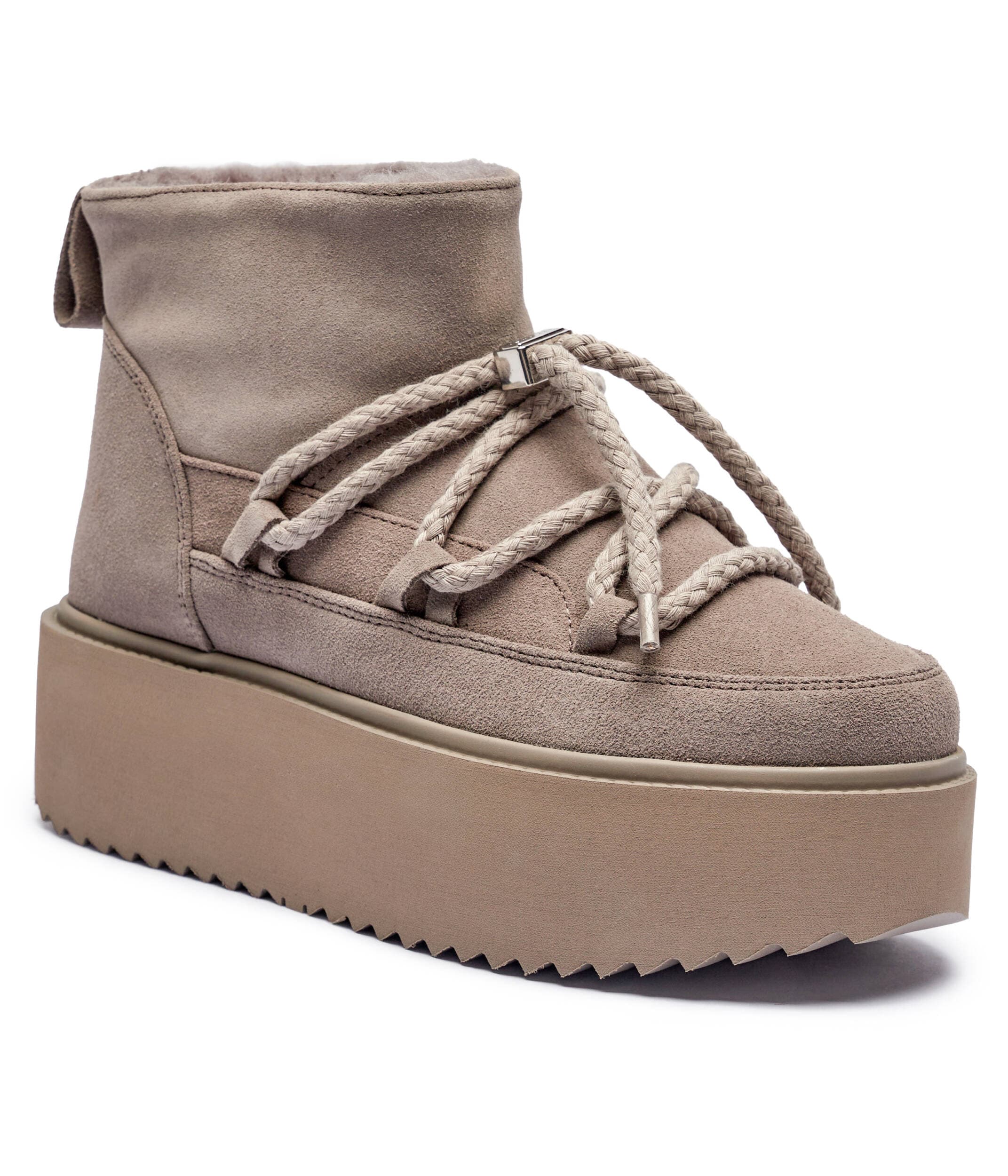 INUIKII Hótaposó CLASSIC LOW PLATFORM | hasított bőr