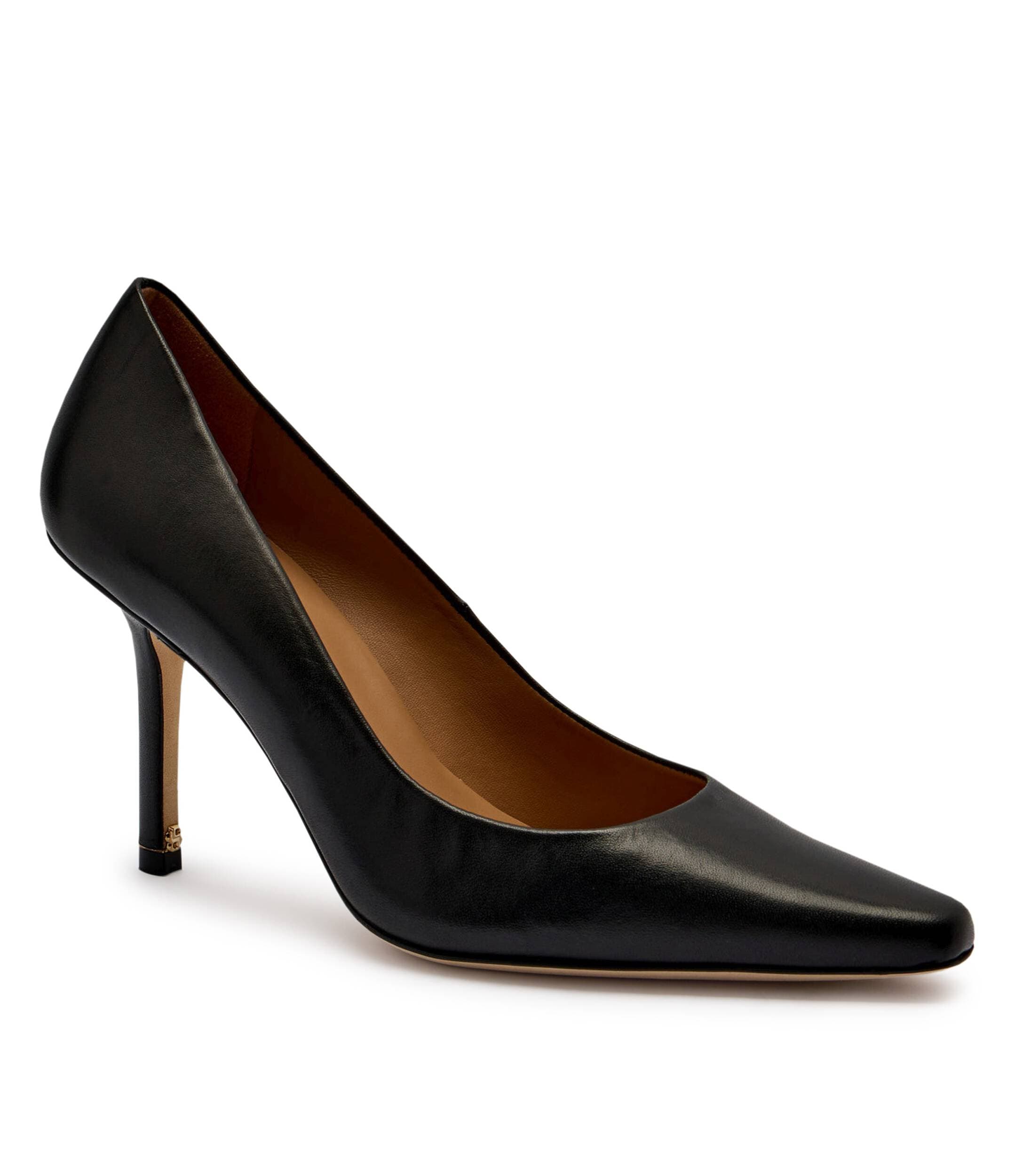 BOSS BLACK Bőr tűsarkú cipő Charlize_Pump90_NA