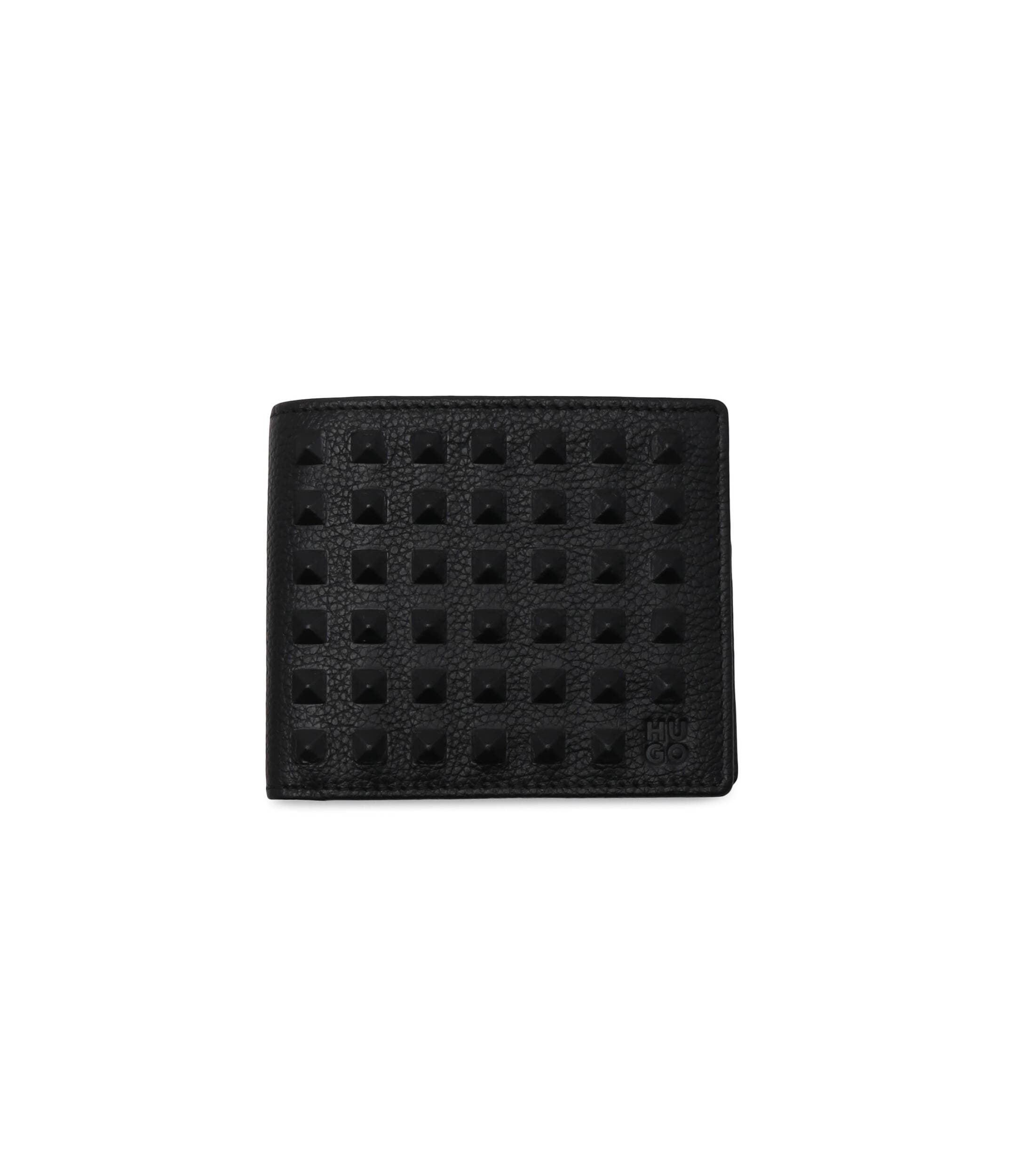 HUGO Bőr pénztárca Elliott studs_8 cc