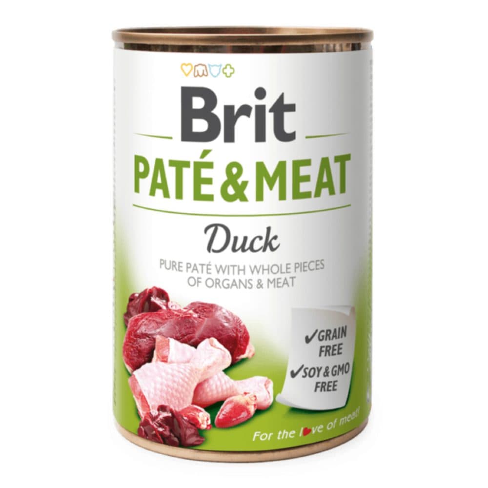 Brit konzerv Paté & Meat Duck 400 g | Kutyakonzerv