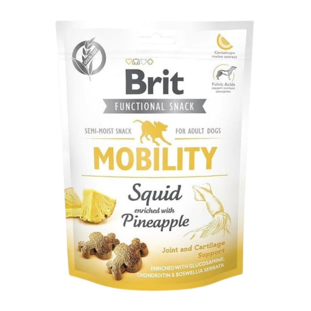 Brit Care Dog Functional Snack Mobility Squid 150g | Jutalomfalatok kutyáknak