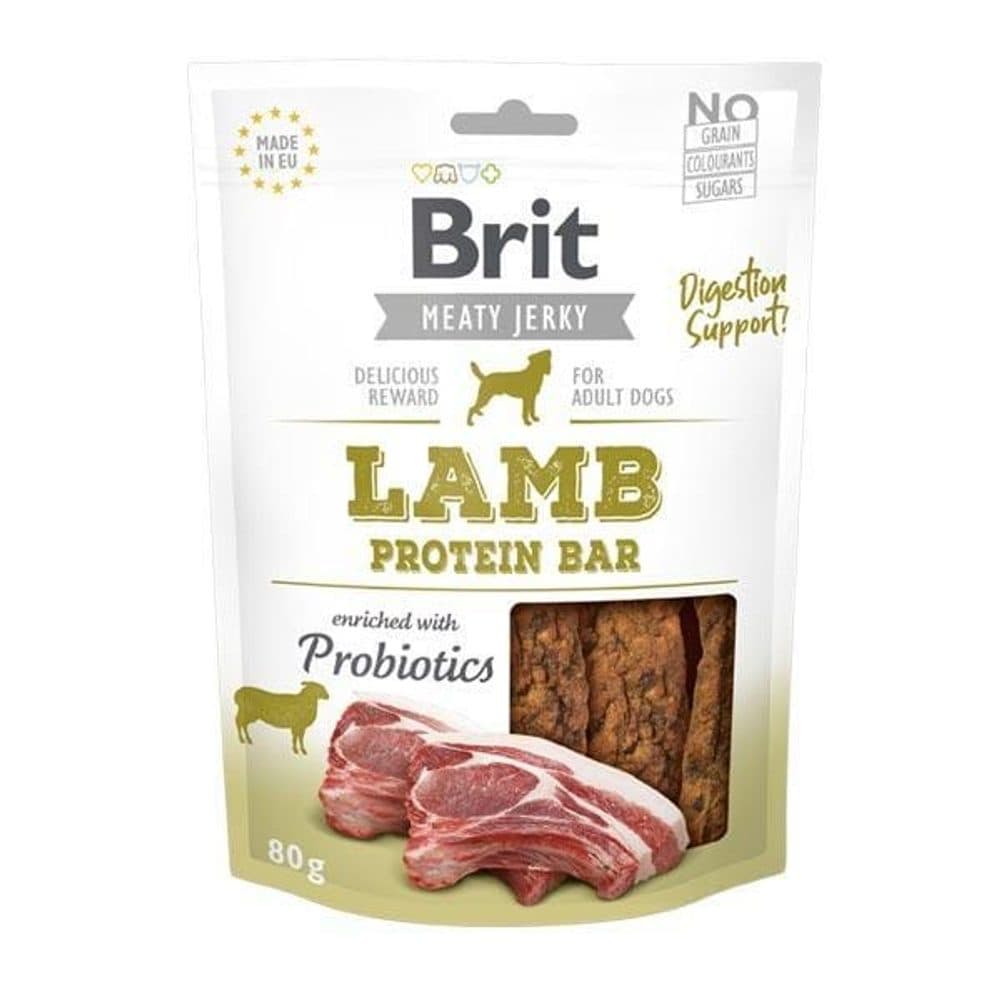 Brit Jerky Lamb Protein Bar 80g | Jutalomfalatok kutyáknak