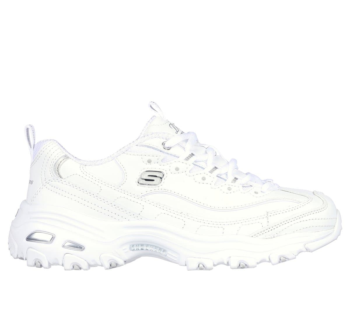 Skechers női D'Lites - Fresh Start Shoes cm FEHÉR / EZÜST, Méret 35