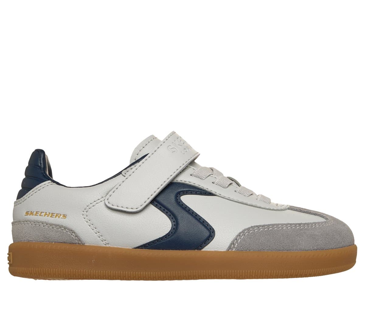 Skechers fiú Hotshot -Varsity Team Shoes cm SZÜRKE / SÖTÉTKÉK, Méret 35