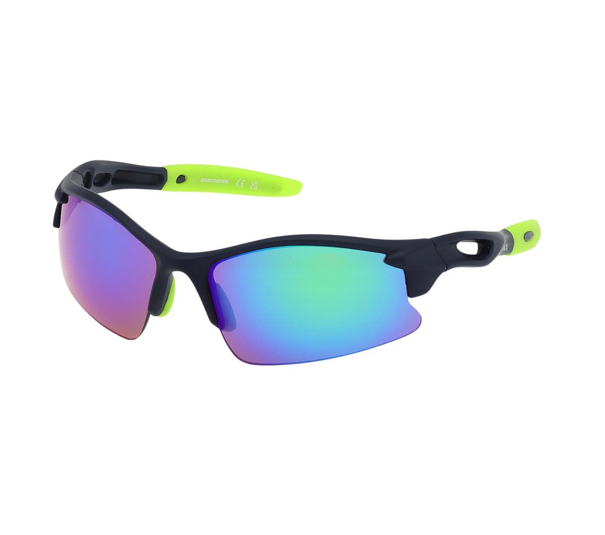 Skechers fiú Semi-Rimless Sports napszemüveg cm KÉK