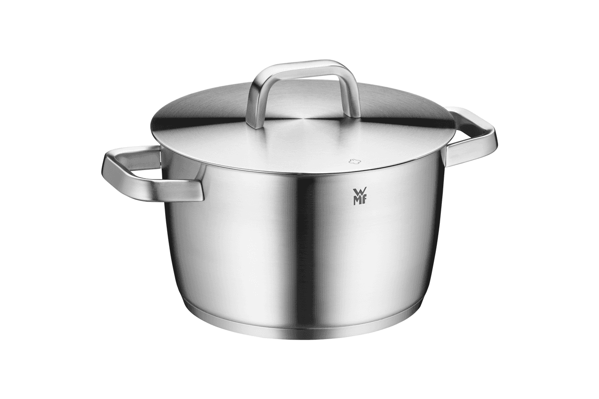 Magas edény fedővel 22 cm WMF Iconic 740226030
