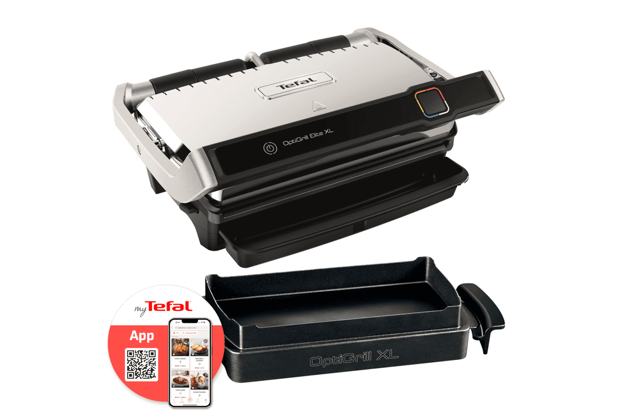 Akciós termékszett Tefal Optigrill+ Elite GC750D30 + XA725870