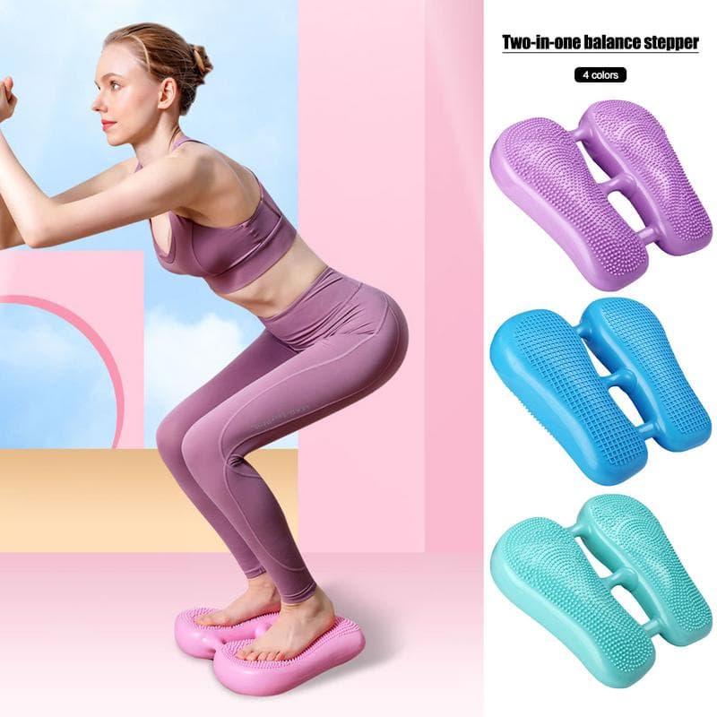 In-situ Exercise Mini Stepper hordozható, összecsukható lábfejű edzőgép, többfunkciós otthoni fogyókúra rózsaszín