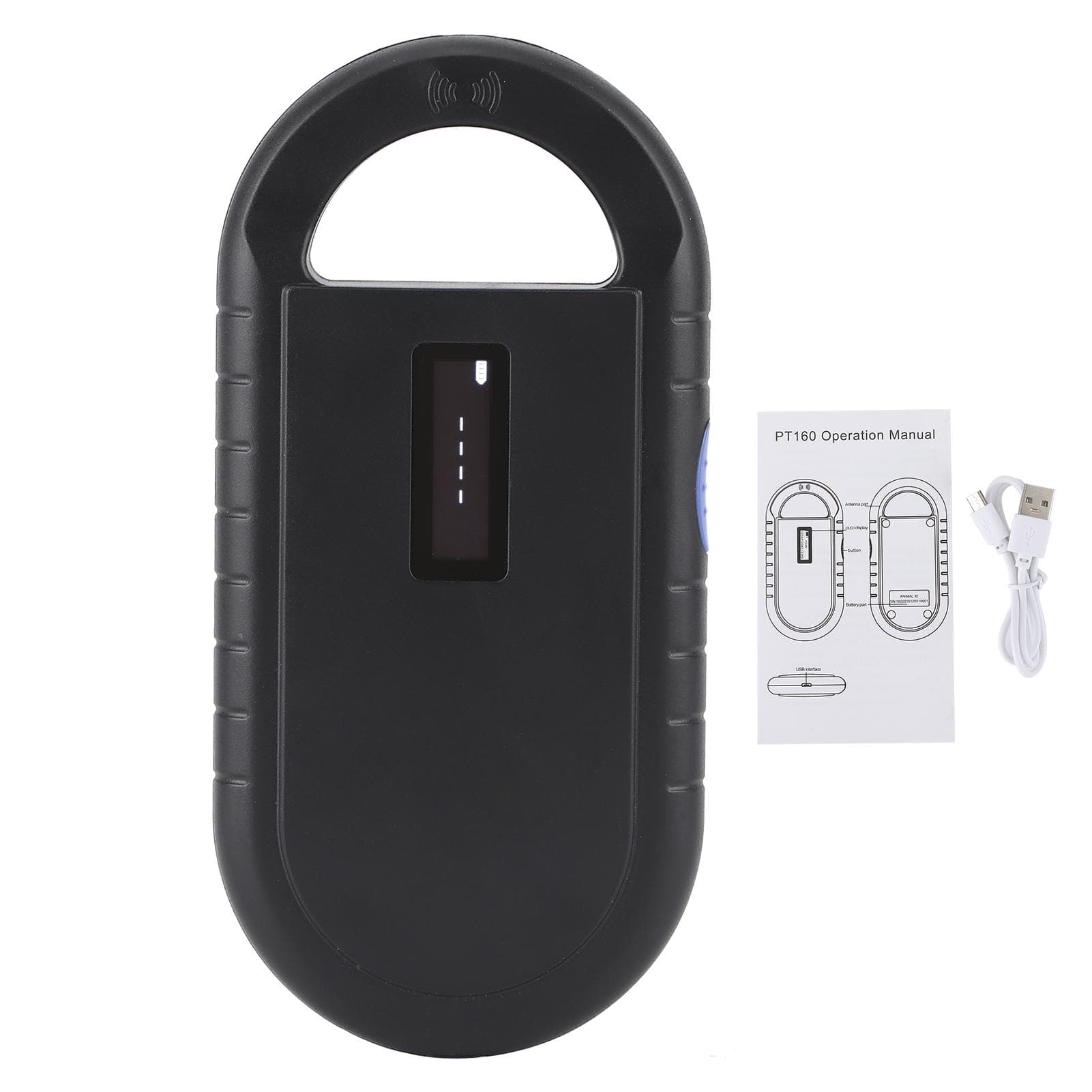 134,2 kHz-es RFID chipolvasó ISO11784 5 FDXB ID64 hordozható USB újratölthető kézi eszközhöz