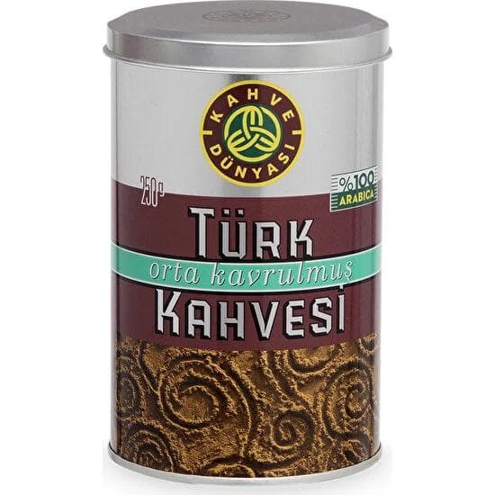Kahve Dünyası közepesen pörkölt török ​​kávé 250gr szürke szín