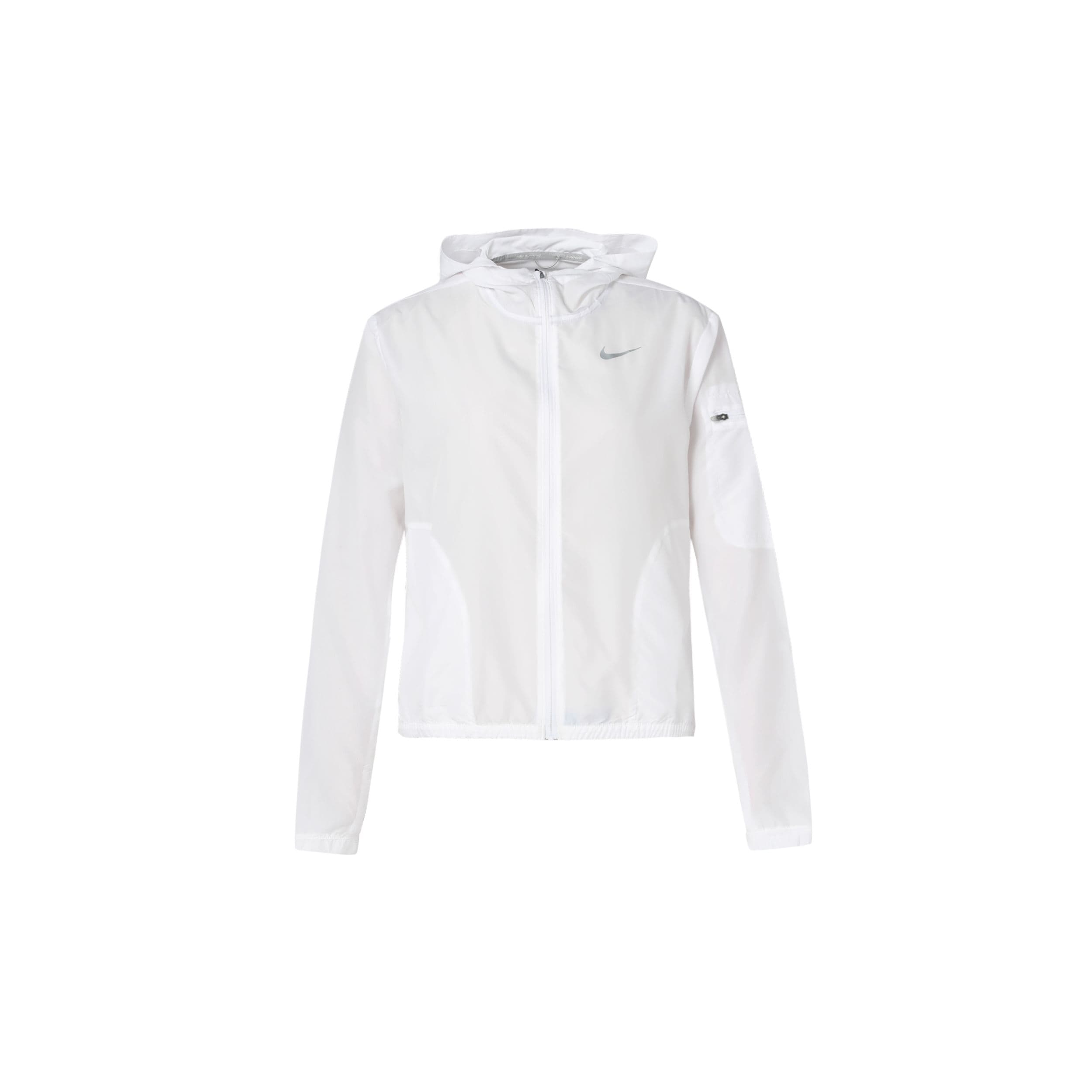 Nike Kapucnis Logós Szélkabát Női kabátok Fehér DQ1062-100 cm