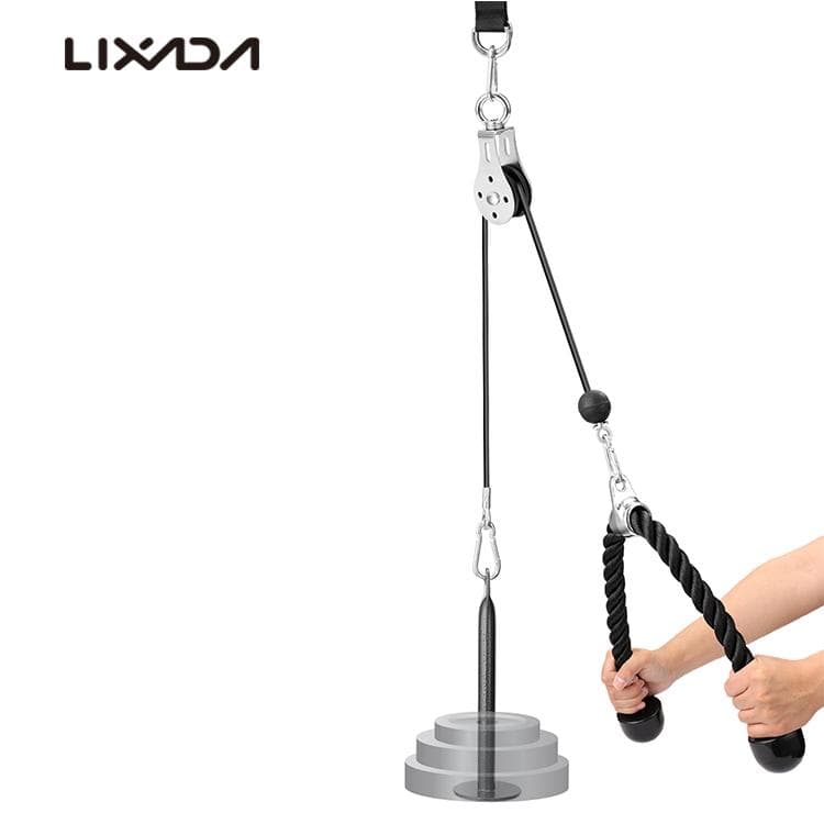Fitness barkácscsiga kábel géprögzítő rendszer rakodócsap Emelőkar bicepsz tricepsz Blaster színes