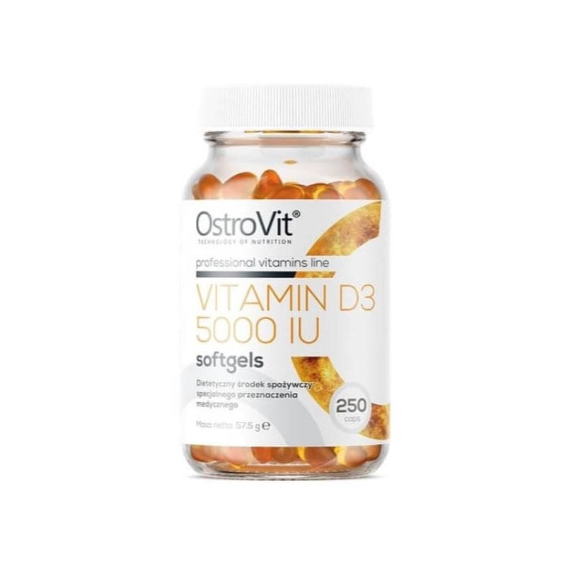 OstroVit D3-vitamin 5000 NE lágyzselatin kapszula, 250 kapszula