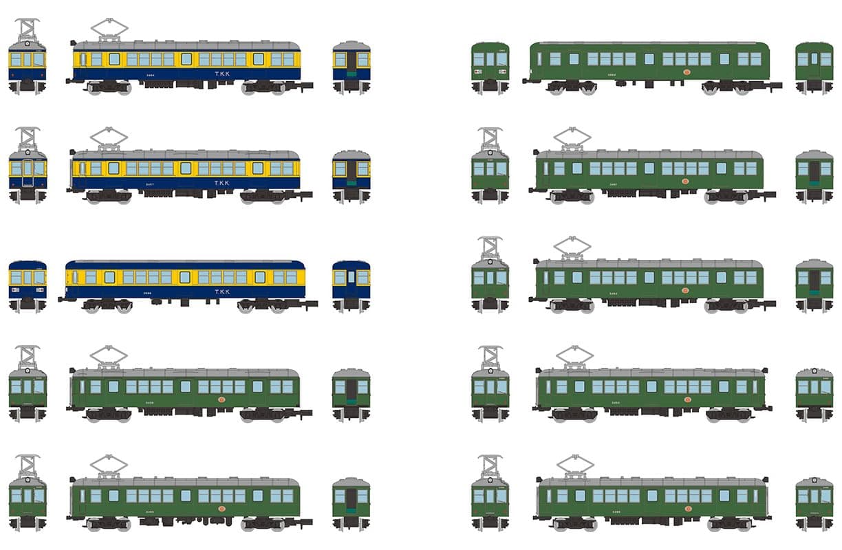 TOMYTEC Vasútgyűjtemény Tokyu Elektromos Különleges 10 darabos doboz dioráma kellékek 341444.